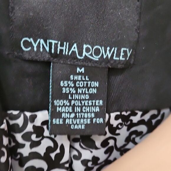 Cynthia Rowley Black Peacoat Tailored Wool-Blend - Picture 9 of 9